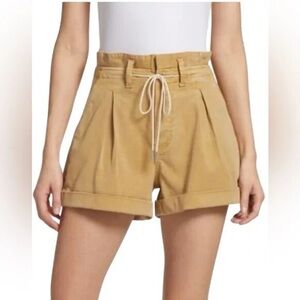Paige Pleated Carly Short - Vintage Golden Glow - 32